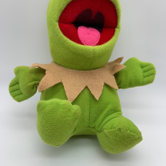 Vintage Jim Henson Baby Kermit the Frog 8" Muppet Plush Doll 1987 - Picture 3 of 16
